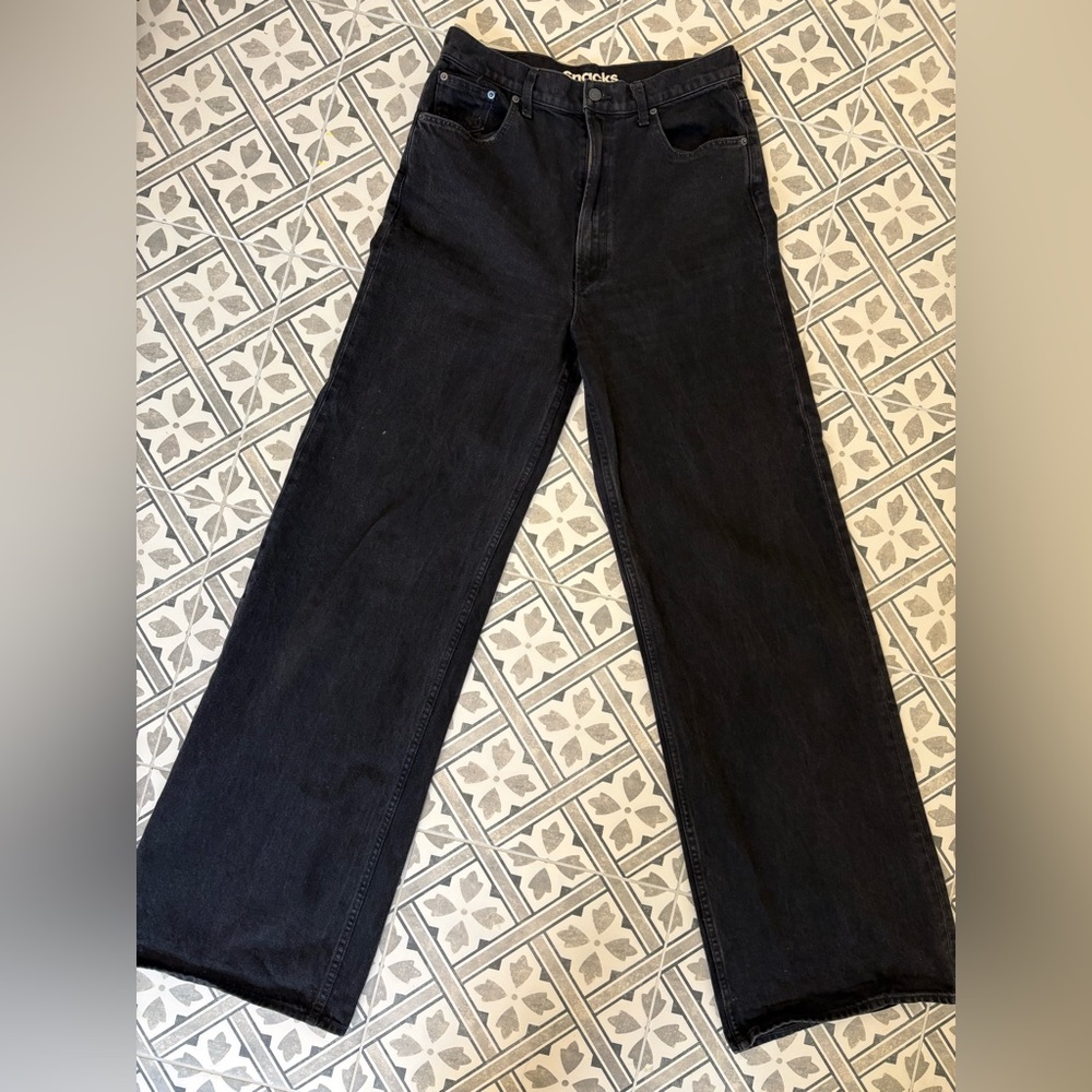 MOTHER SNACKS High-Rise Funnel Heel Cuff Jeans - EUC - Generous Size 29